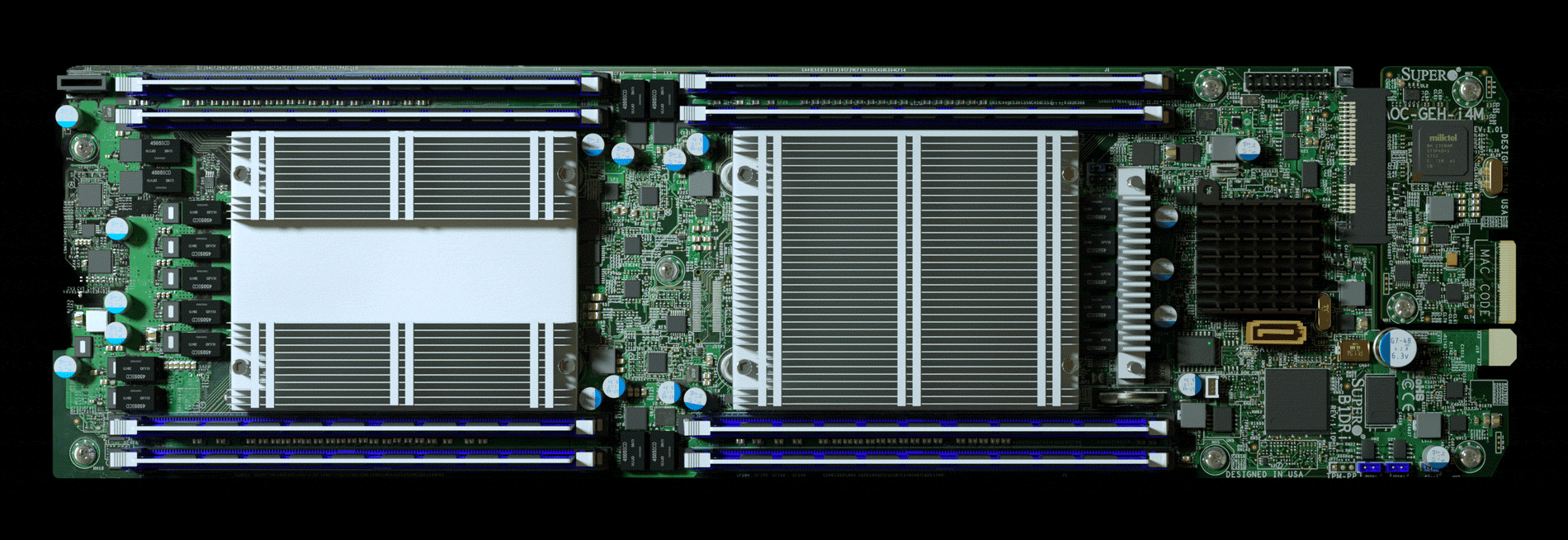 Server Motherboard Chip Implant Animation