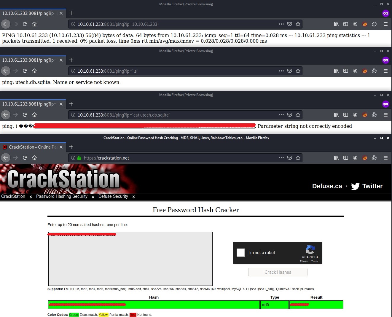 Node.js API command injection